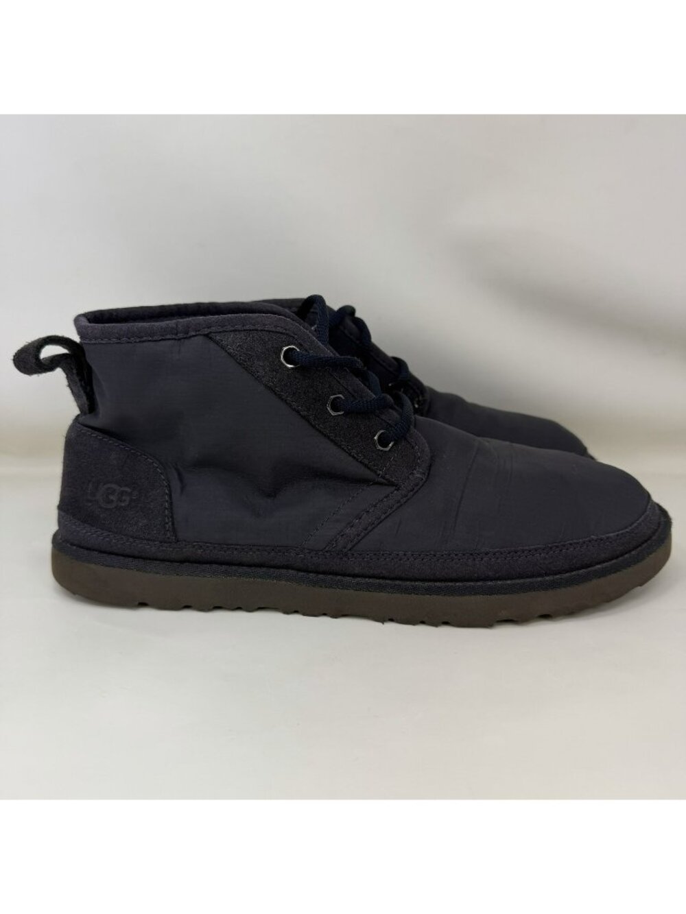 UGG Neumel Canvas Suede Boots Blue Men’s Size 10